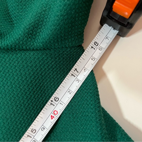 Vintage 1970 ILGWU forest green Brass buttons Wide Collar Polyester PantSuit - Picture 14 of 16